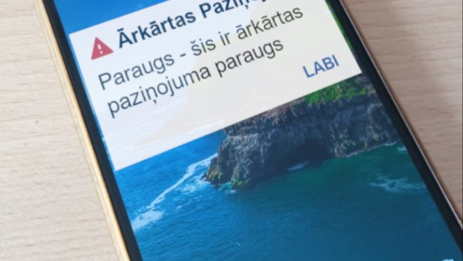 ārkārtas apziņošana