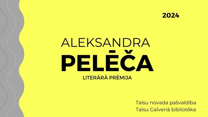 Aleksandra Pelēča literārā prēmija 2024