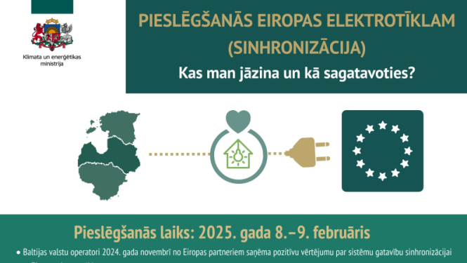 Baltijas valstu pieslēgšanās kopējam Eiropas energotīklam