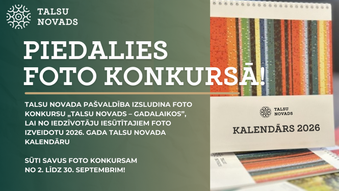 Foto konkurss „Talsu novads – gadalaikos”
