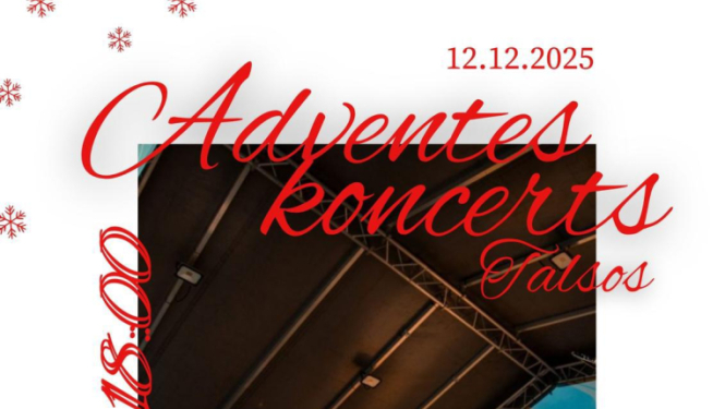 Adventes koncerta Talsos afiša