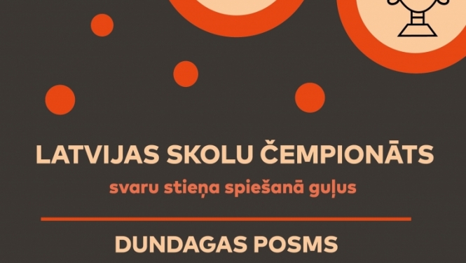 Latvijas skolu čempionāts svaru stieņa spiešanā guļus