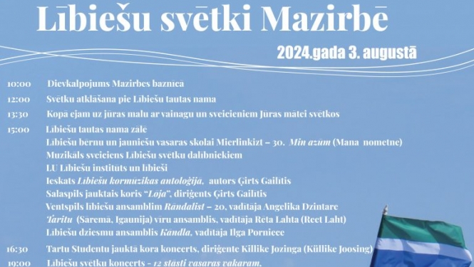 Ikviens laipni aicinās uz Lībiešu svētkiem Mazirbē 3. augustā