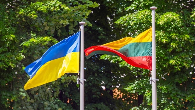 Lietuvas un Ukrainas karogs