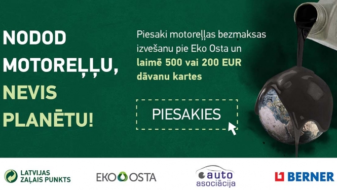 Nodod motoreļļu, nevis planētu