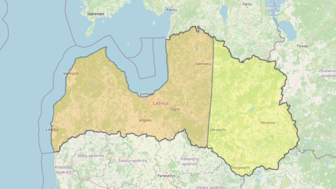 Oranžā līmeņa brīdinājums – gaidāmas ļoti stipras lietusgāzes, vietām iespējams pērkona negaiss, krasas vēja brāzmas un krusa