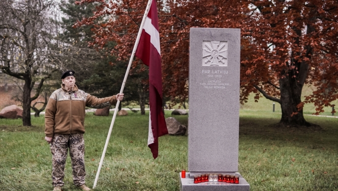 Lāčplēša Kara ordeņa piemiņas vietas atklāšana