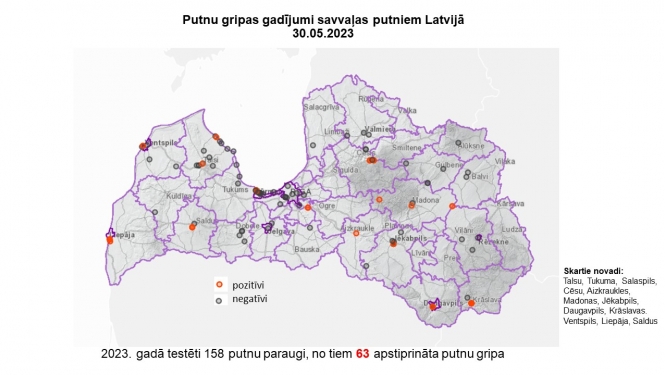 putnu gripa 2023 maijs
