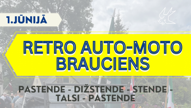 Retro auto-moto brauciens