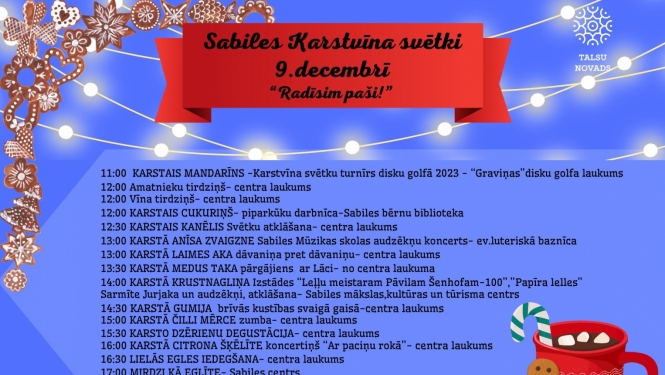 Sabiles Karstvīna svētki 9. decembrī