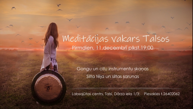 Skaņu meditācija Talsos