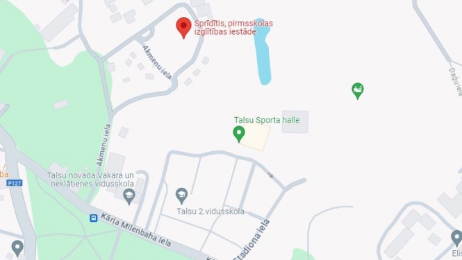 Slēgta iebrauktuve Akmeņu ielā. Karte