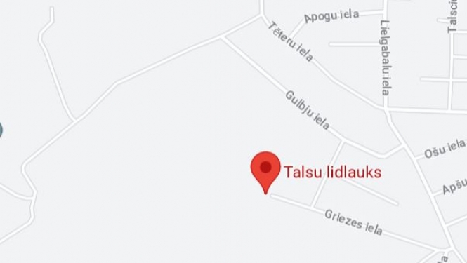 Talsu lidlauks kartē