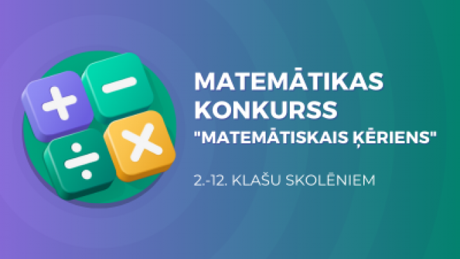 matemātikas konkursa plakāts