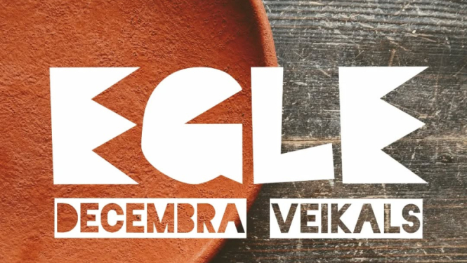 Pop-up veikala Egle atklāšanas afiša