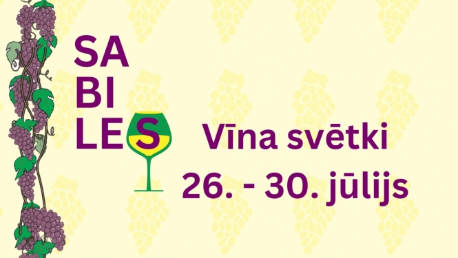 No 26. jūlija līdz 30. jūlijam Sabilē tiks svinēti 24. vīna svētki