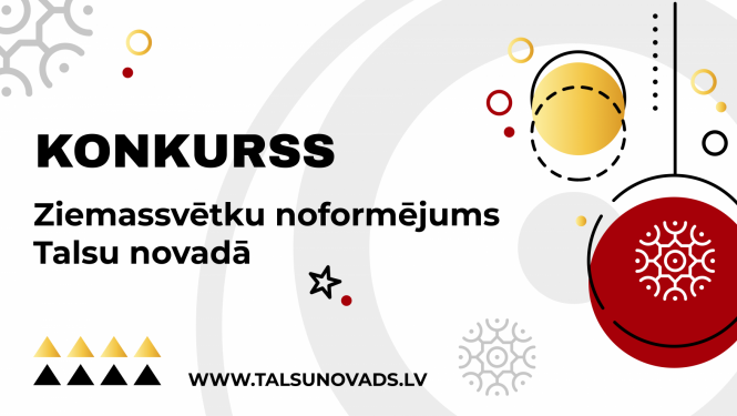 Konkursa Ziemassvētku noformējums Talsu novadā attēls