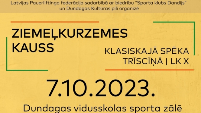 Ziemeļkurzemes kauss 2023. Sacensības klasiskajā spēka trīscīņā