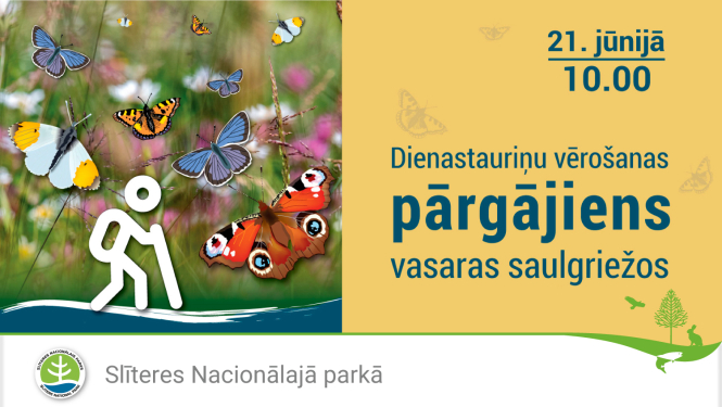 Vasaras saulgriežos aicina uz dienastauriņu vērošanas pārgājienu Slīterē