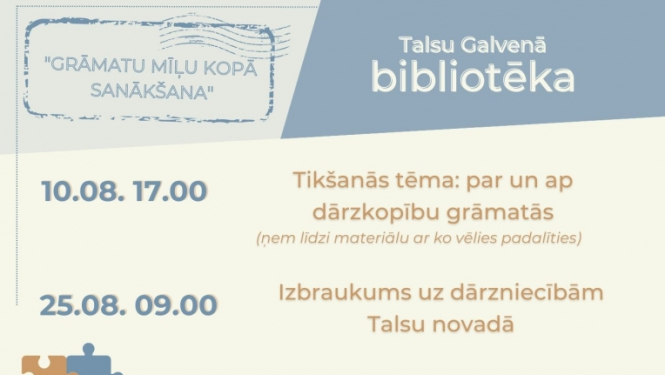 Dārzniecības tematikas pasākumi bibliotēkā