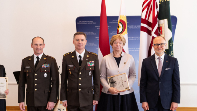 Talsu novada pašvaldība saņem pateicības rakstu par atbalstu Zemessardzei