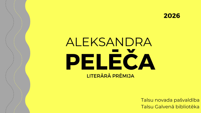 Piesaki grāmatu Aleksandra Pelēča literārās prēmijas konkursam!