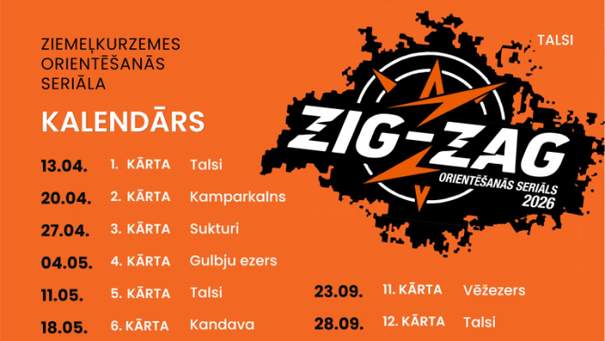 Orientēšanās seriāla Zig zag afiša
