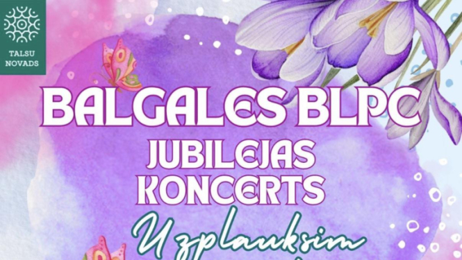 Balgales BLPC jubilejas koncerta afiša