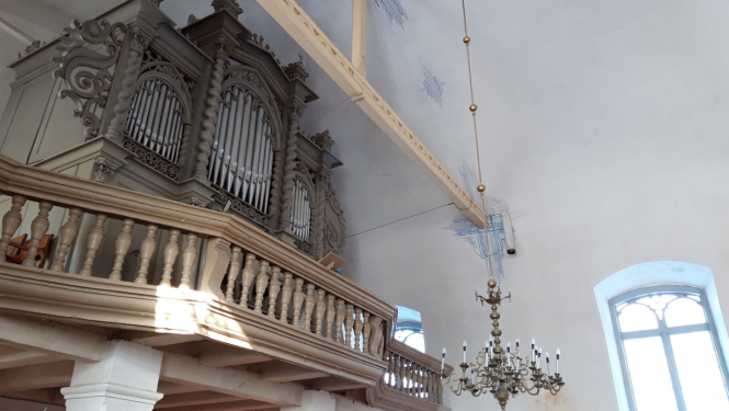 Pabeigta Dundagas luterāņu baznīcas ērģeļu plēšu restaurācija