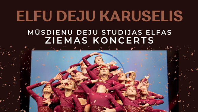 Deju studijas Elfas koncerta afiša