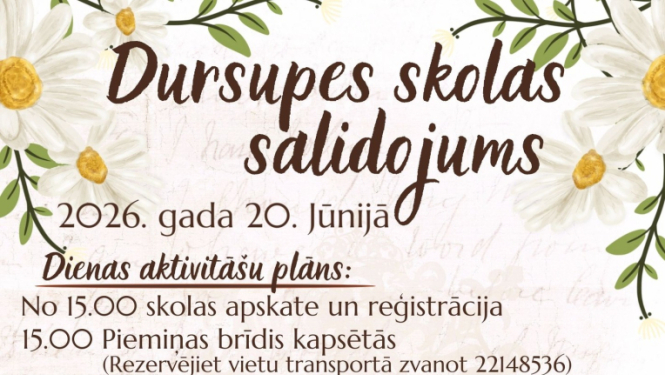 Dursupes skolas salidojums