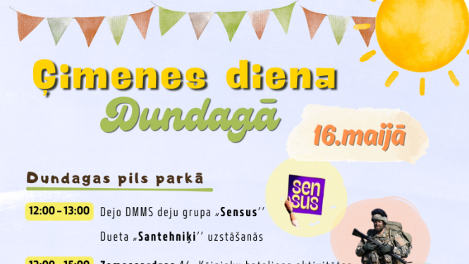 Ģimenes dienas Dundagā afiša