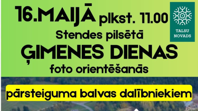 Ģimenes dienas foto orientēšanās afiša