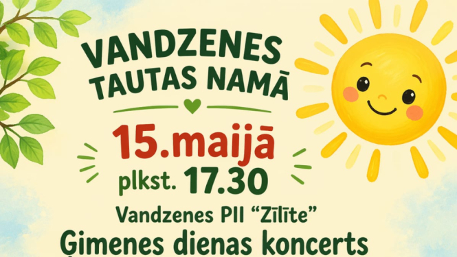 Ģimenes dienas koncerta Notikums Kautkurijā afiša