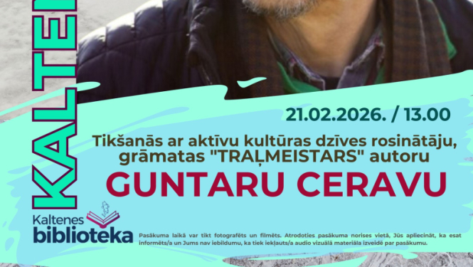 Tikšanās Guntars Ceravs Kaltenes bibliotēkā