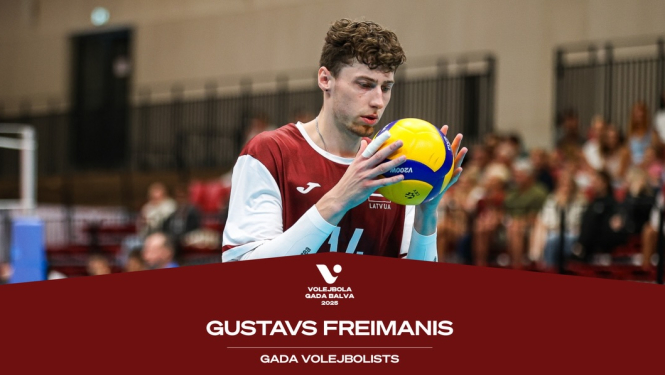 Talsu novada Sporta skolas audzēknis Gustavs Freimanis atzīts par „Gada volejbolistu 2025”
