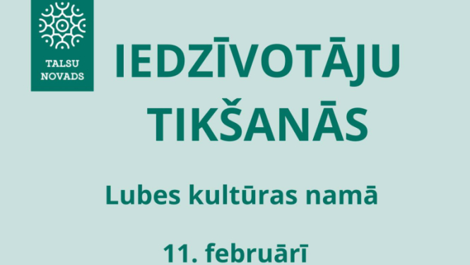 Iedzīvotāju tikšanās Lubē afiša