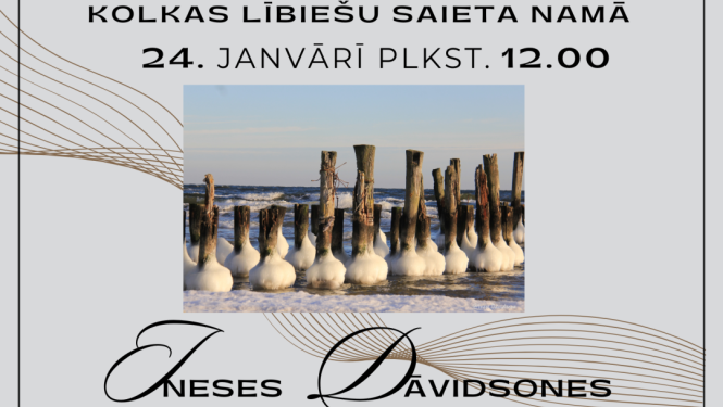 Ineses Dāvidsones izstādes atklāšanas afiša