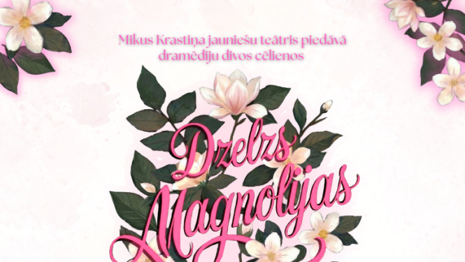 Izrādes Dzelzs magnolijas afiša