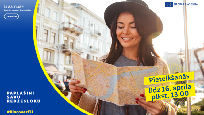 Sākusies jauniešu pieteikšanās iniciatīvas „DiscoverEU” bezmaksas ceļošanas kartei Eiropas izzināšanai