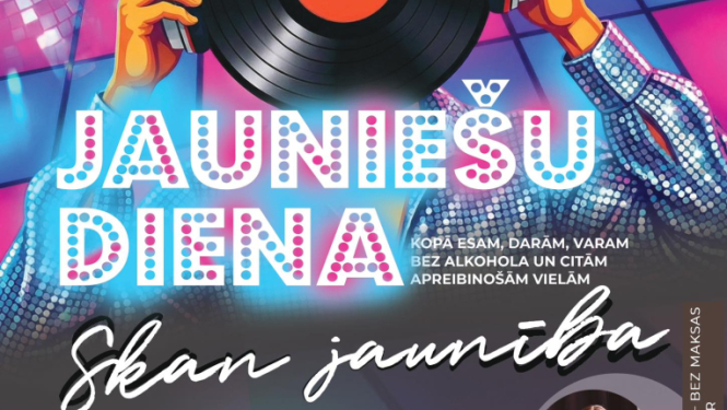 Jauniešu dienas „Skan jaunība!” plakāts