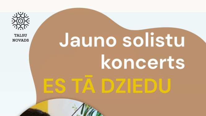 Jauno solistu koncerta Es tā dziedu afiša