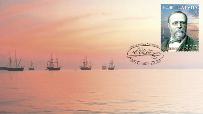 Ar pastmarku atzīmē Krišjāņa Valdemāra 200. gadadienu