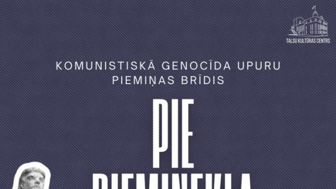 Komunistiskā genocīda upuru piemiņas brīža afiša