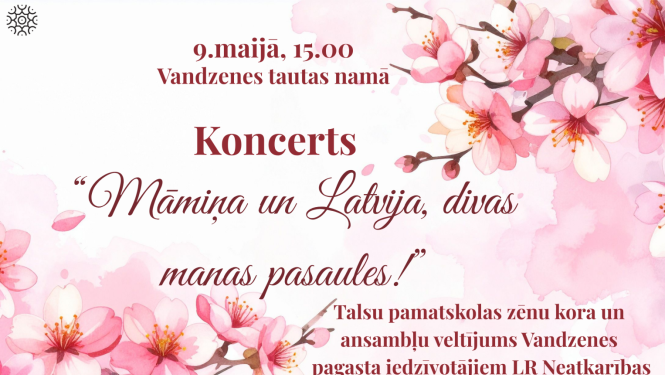 Koncerta Māmiņa un Latvija divas manas pasaules afiša