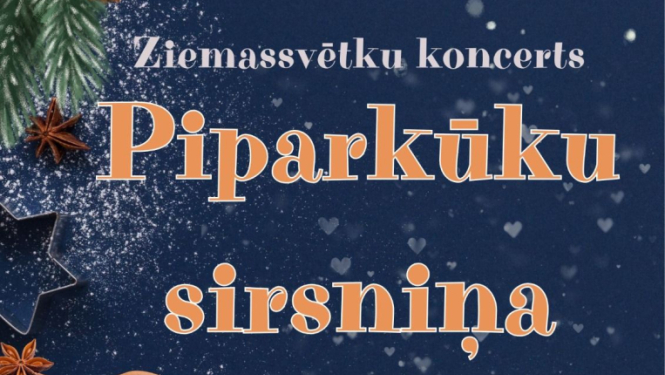 Koncerta Piparkūku sirsniņa afiša