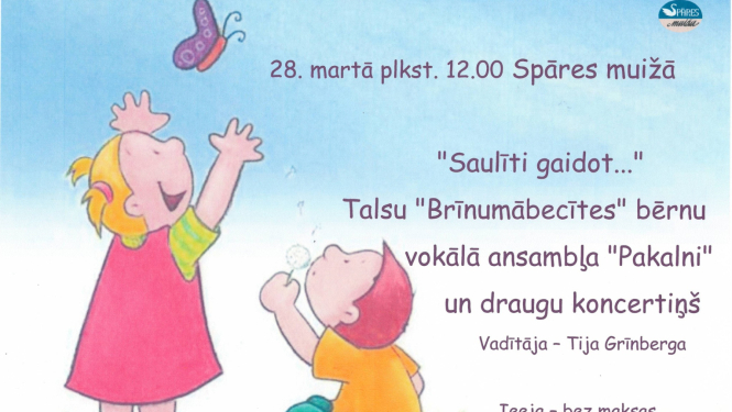 Koncerta Saulīti gaidot afiša