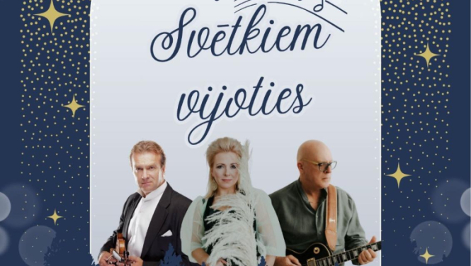 Koncerta Svētkiem vijoties afiša