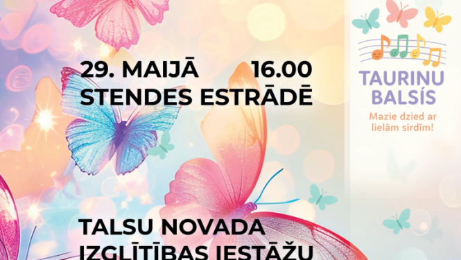 Koru svētku Tauriņi dzied afiša