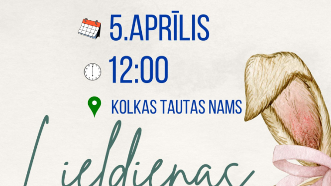 Lieldienu Kolkā afiša